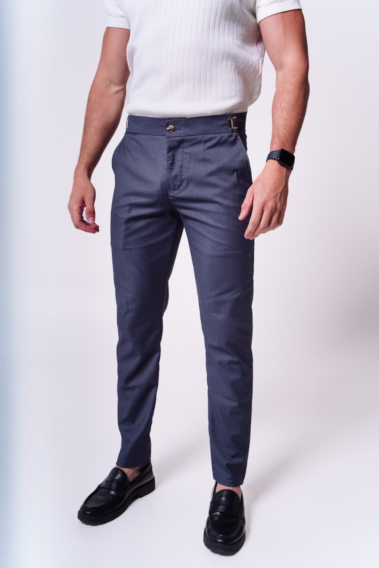 Calça de alfaiataria grafite VestMen
